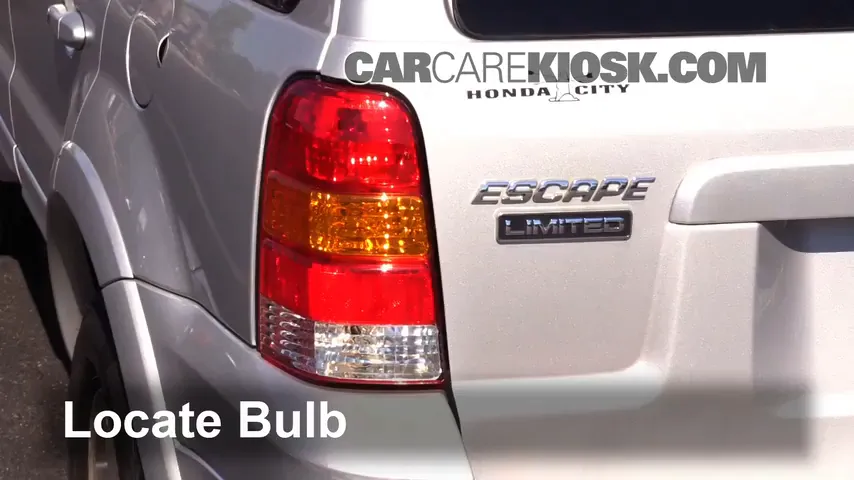 2005 Ford Escape Limited 3.0L V6 Lights Tail Light (replace bulb)